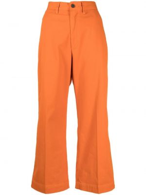 Gyapjú virágos ruha nyomtatás Polo Ralph Lauren narancsszínű