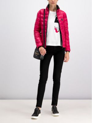 Priliehavá bunda Love Moschino ružová