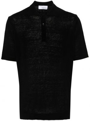 Pletena polo majica Costumein črna