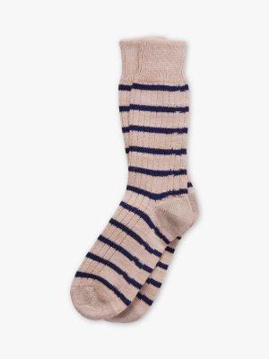 Синие шерстяные носки из шерсти мериноса в полоску Celtic & Co.