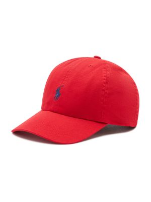 Kepurė su snapeliu Polo Ralph Lauren raudona