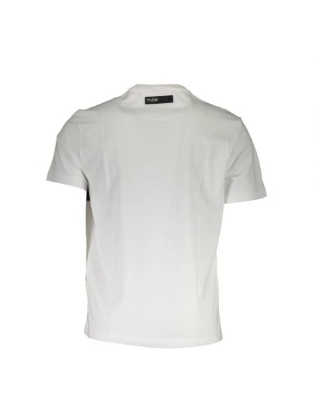 Camiseta deportiva de cuello redondo Plein Sport blanco