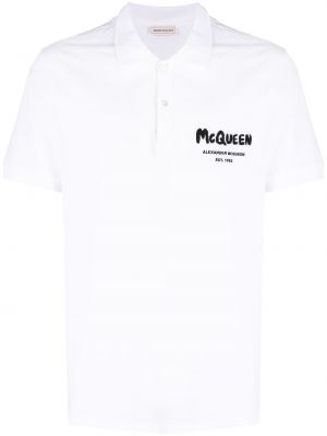 T-shirt mit stickerei Alexander Mcqueen