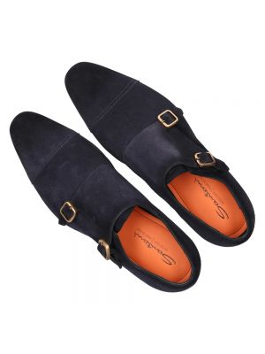 Zapatos monk Santoni azul