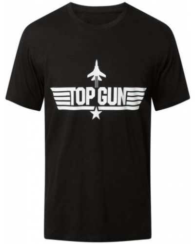 T-shirt Top Gun, сzarny