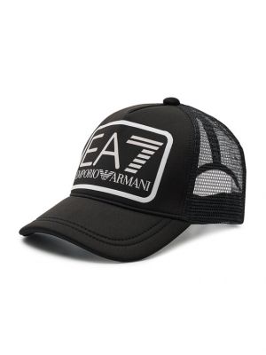 Kepurė su snapeliu Ea7 Emporio Armani juoda