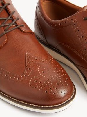 Mens M&S Collection Brogues - Brown, Brown M&s Collection