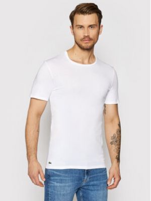 Slim fit košile Lacoste bílá