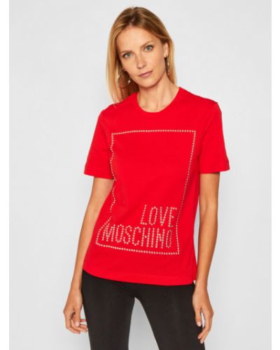 Tričko Love Moschino, červená