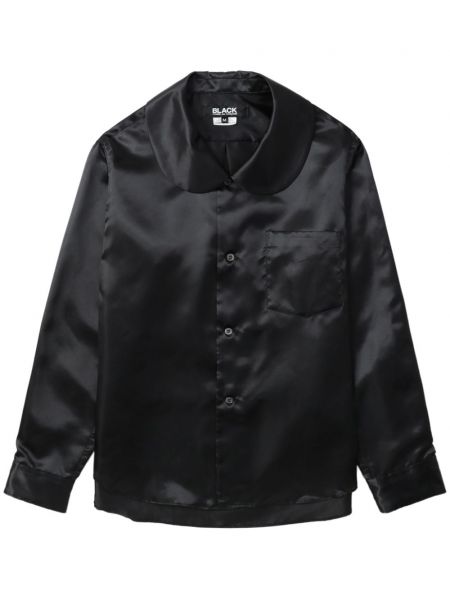 Σατέν πουκάμισο Black Comme Des Garçons μαύρο