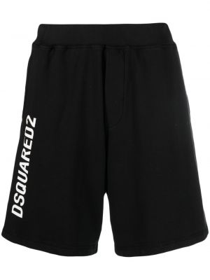 Pantaloncini sportivi con stampa Dsquared2