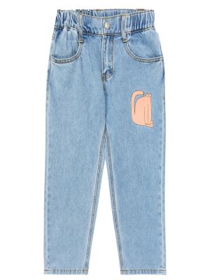 Trykt jeans for jenter Jellymallow blå