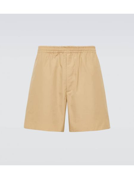 Shorts en coton Auralee beige