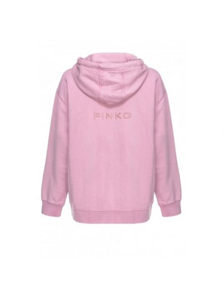 Oversize sweatjacke mit stickerei Pinko pink