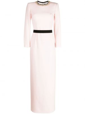 Křišťálové dlouhé šaty Jenny Packham růžové