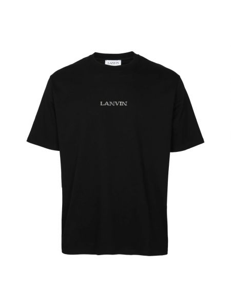 Koszulka bawełniana Lanvin czarna