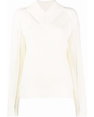 Maglione con scollo a v Proenza Schouler White Label bianco