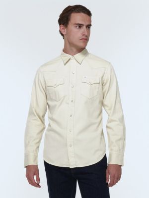 Camicia di cotone Polo Ralph Lauren beige