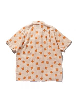 Koszula z krótkim rękawem Beams Plus pomarańczowa