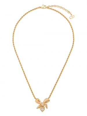 Μενταγιόν με φιόγκο Christian Dior χρυσό
