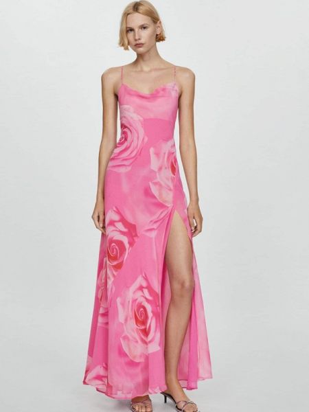 Платье Mango розовое