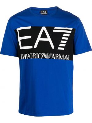 T-shirt Ea7 Emporio Armani blå