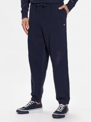 Spodnie sportowe relaxed fit Tommy Jeans niebieskie