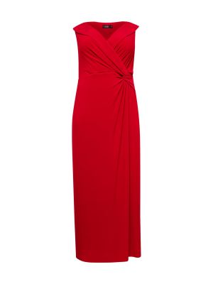 Večernja haljina Lauren Ralph Lauren Plus crvena
