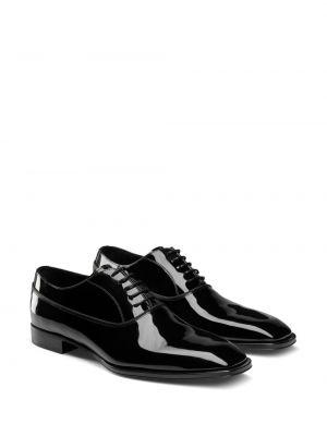 Chaussures oxford en cuir vernis Jimmy Choo noir