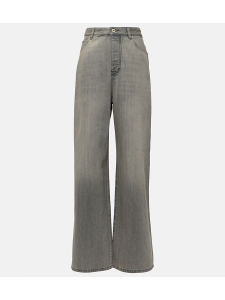 Voľné džínsy s vysokým pásom Loewe sivá
