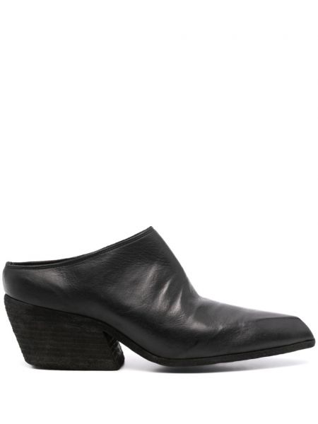 Chaussons en cuir Guidi noir