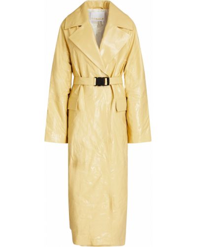 Кожаное пальто Remain Birger Christensen, желтое
