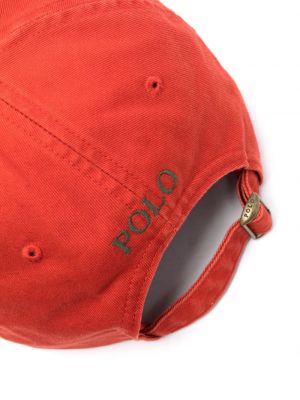 Haftowana czapka z daszkiem bawełniana z kapturem Polo Ralph Lauren