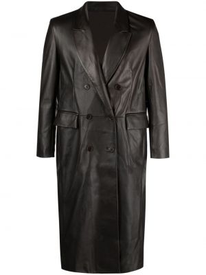 Kožený kabát Salvatore Santoro hnědý