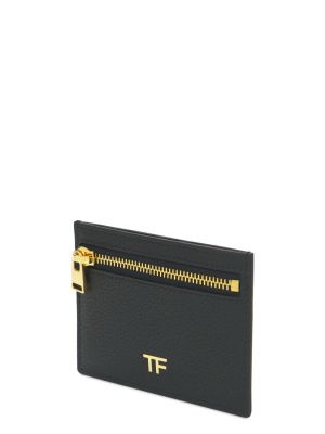 Portefeuille en cuir avec poches Tom Ford noir