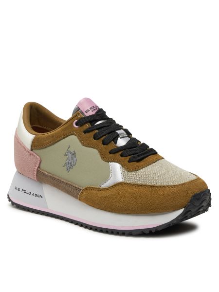Sneakers Us Polo Assn καφέ