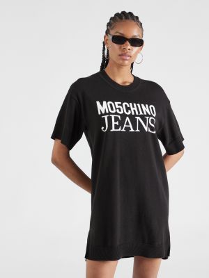 Pletené pletené džínsové šaty Moschino Jeans