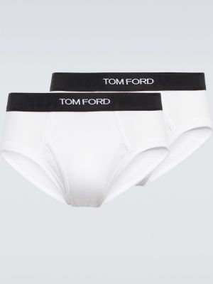 Chiloți din bumbac Tom Ford alb