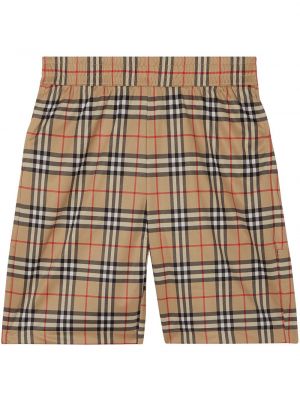 Pantalones cortos deportivos a cuadros Burberry