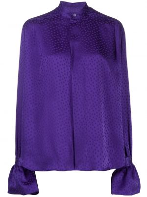 Camisa con lunares con estampado Ami Paris violeta