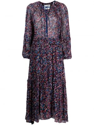 Robe mi-longue à motif étoile Marant étoile rose