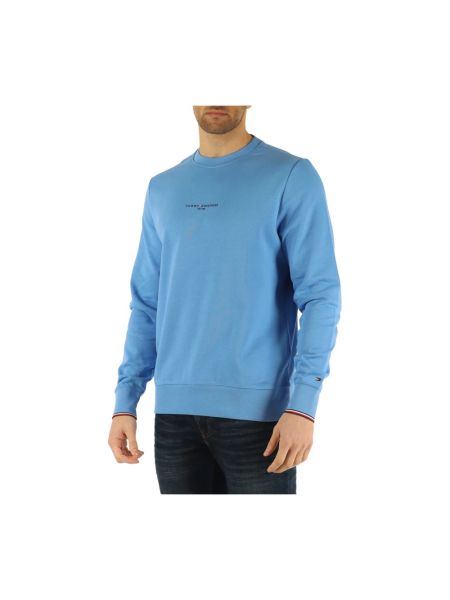 Bluza bawełniana Tommy Hilfiger niebieska