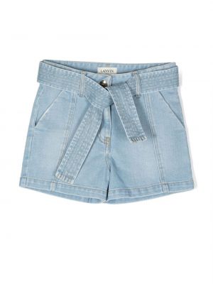 Shorts di jeans Lanvin Enfant blu