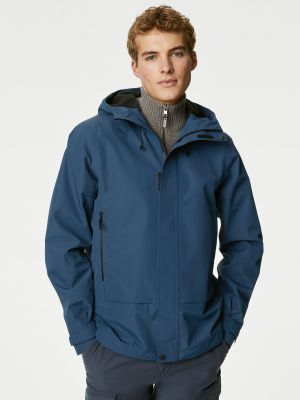 Nepromokavá anorak s kapucí Marks & Spencer modrá