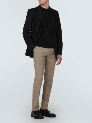Jersey de lana de cachemir de tela jersey Ami Paris negro