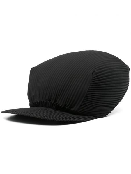 Плисирана шапка с козирки Pleats Please Issey Miyake черно
