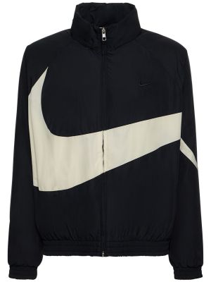 Pletená nylónová bunda Nike čierna