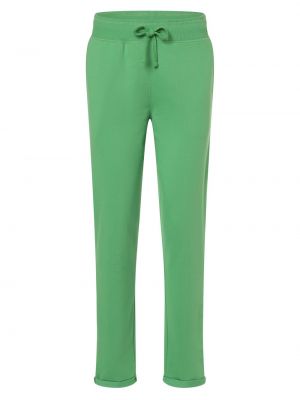 Spodnie sportowe bawełniane Marie Lund zielone