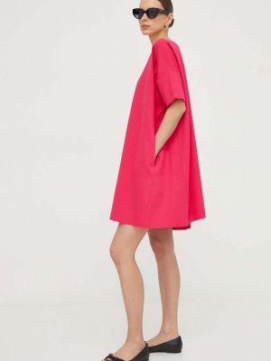 Розовое платье мини оверсайз Liviana Conti