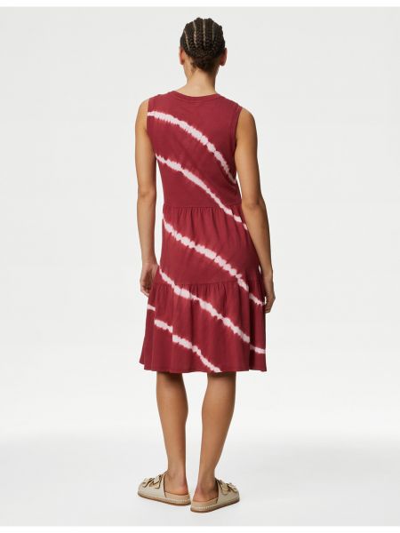 Šaty s volány Marks & Spencer červené